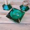 Set /Sfesnic /Bricheta /Scrumiera/Sticla verde .