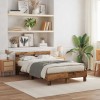 Cadru de pat cu headboard Lemn vechi 135 x 190 cm Lemn compozit