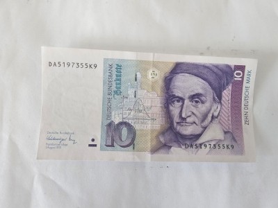 Germania 10 Mark 1991 Noua foto
