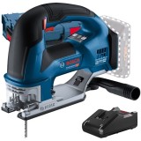 Bosch GST 18V-155 BC + GAL 18V-40 - Fierastrau pendular fara acumulatori Li-Ion 18 V valiza speciala accesorii + Incarcator acumulatori