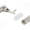 Conector RCA mufă tată unghi 90&deg; lipire argint SWITCHCRAFT 7,36mm
