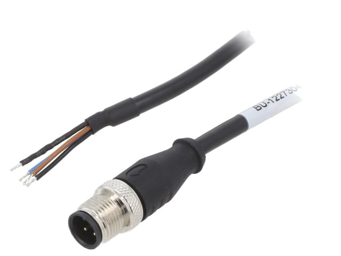Cablu de conectare M12 drept 10m