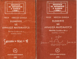 C10016 - ELEMENTE DE ANALIZA MATEMATICA, CLASA A XII-A - MIRCEA GANGA, VOL. 1,2