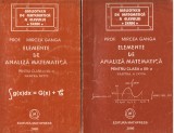 C10016 - ELEMENTE DE ANALIZA MATEMATICA, CLASA A XII-A - MIRCEA GANGA, VOL. 1,2