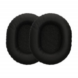 Set 2 Earpads kwmobile pentru Audio-Technica ATH M70x, Piele ecologica, Negru, 61067.01