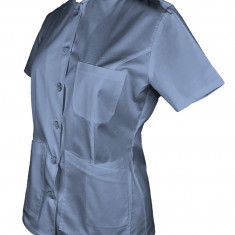 Tunica Medicala Pe Stil, Albastru Deschis cu nasturi - XL