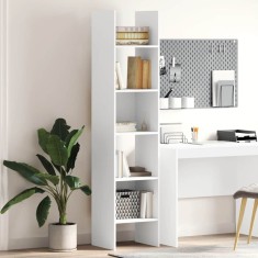 vidaXL Bibliotecă, alb, 40x35x180 cm, lemn prelucrat