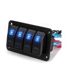 Cumpara ieftin Panou universal cu 4 intrerupatoare ON OFF cu iluminare LED 12V-24V