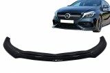 Lip bara fata Mercedes A-Class W176 AMG Facelift 2015-2018 negru lucios