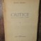 Critice. Realități și exigențe literare, vol. I - Ștefan Popescu (1947)