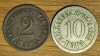 Serbia regat - set colectie superb - 2 + 10 para pare 1883 &amp; 1904 an unic batere, Europa