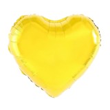 Balon din Folie Metalizata, Cyrax, Figurina Inimioara, Model Simplu, Tematica Iubire, 40 cm, Ambalaj Individual, Pai Inclus, Umflare cu Aer sau Heliu,