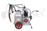 EMT. Aparat de muls vaci 1 post cu bidon din aluminiu 40 litrii EMT 1+1A40