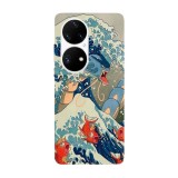 Husa compatibila cu Huawei Nova 8i model Gyarados and Magickarp Wave Pokemon, Silicon, TPU, Viceversa, Transparent, Carcasa