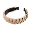 Cordeluta lata impletita pentru par, latime 3.5 cm, Bej, Crisalida