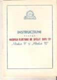 Instructiuni pentru masinile de spalat rufe albalux 9 si 10