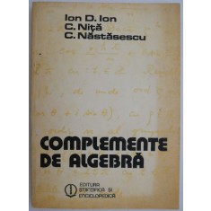 Complemente de algebra &ndash; Ion D. Ion (cu insemnari)