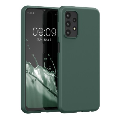 Husa Kwmobile pentru Samsung Galaxy A23, Silicon, Verde, 57804.169 foto
