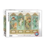 Puzzle Eurographics - Alfons Mucha: Four Seasons, 1000 piese
