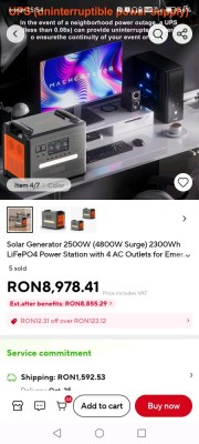 Generator solar portabil 2500 wat nou foto