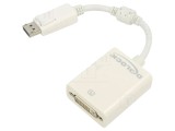 Adaptor DisplayPort mufă la DVI-I (24+5) soclu, 0,12m, alb