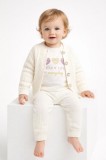 Set Tricotat Bebelusi 3 Piese, Cardigan + Bluza + Pantaloni (Marime