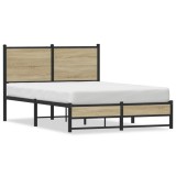 Cumpara ieftin Cadru pat metalic fara saltea, stejar sonoma, 120x190 cm