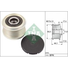 Fulie alternator Subaru Forester (Sj) 11.12-, Legacy 5 (Bm) 05.09-, Legacy 5 Estate (Br) 06.08-12.14, Outback (Br) 06.09-, Outback (Bs) 10.14-, Xv (