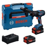 Bosch EXSB18V-150 Masina de gaurit 18V, 150Nm + 2 acumulatori EXBA18V + incarcator rapid GAL 12V + L-BOXX