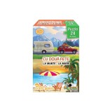 Mini Puzzle cu doua fete Noriel - Mare, Munte, 24 piese