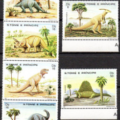 SAO TOME PRINCIPE 1982, Fauna, Animale preistorice, Dinozauri, MNH