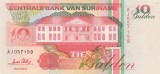 10 GULDENI 1996 SURINAM UNC