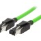 Patch Cord SF/UTP Verde 5m 22AWG 4 Fire
