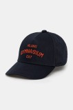 EA7 Emporio Armani șapcă de baseball din bumbac culoarea bleumarin, cu imprimeu, AF13034.7W000334