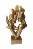 Statueta decorativa cuplu, Passion, Auriu, 30 cm, H171208