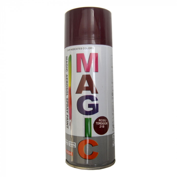 Spray vopsea MAGIC Rosu Toreador 21B , 400 ml. Kft Auto