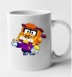 Cana alba personalizata Brawl Star - Griff, INOVATIX&reg;. 330 ml, Oem