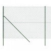 Gard de plasa de sarma, verde, 1,6x10 m GartenMobel Dekor, vidaXL