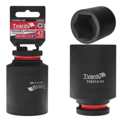 Cheie tubulara de impact in 6 puncte 3 / 4&amp;quot;, 42 mm, Cr-Mo, Tvardy T00213-42 foto