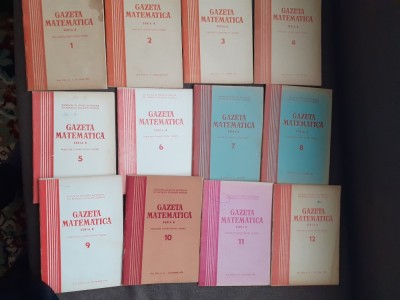 GAZETA MATEMATICA NR 1-12/1973 SET COMPLET foto