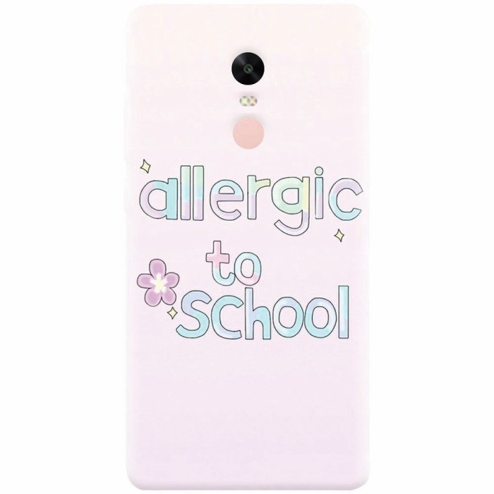 Husa silicon pentru Xiaomi Redmi Note 4, Allergic To School