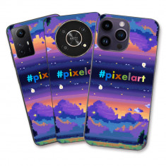 Husa OnePlus 5T Silicon Gel Tpu Model Pixel Art Peisaj