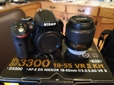 Nikon D3300, obiectiv 18-55mm f/3.5-5.6G+accesorii foto