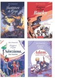 Pachet Invatatorii de Grija (4 volume): 1. Salvatorii; 2. Rocky; 3. Sanziana, fata soarelui; 4. Adam, copilul viitorului - Alex Donovici