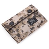 Portofel Barbati, Zamo&reg;, Army, Material Textil, Inchidere Velcro, 5 Compartimente, 13x9x1.5cm, Camuf, Bej