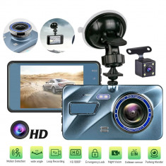 Camera Auto Dubla Fata si Spate, TSS-A10, Ecran 4", Unghi 170 grade, Full HD