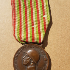 F277-ww1-Medalia militara-Pentru Unitate-Per L-UNITA 1815-1818 Italia I- Razboi.