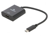 Adaptor HDMI 2.0 USB-C la HDMI 0,15m Negru, Gembird