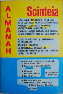 Almanah Scanteia 1986 foto