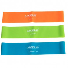 Set 3 benzi elastice pentru gimnastica, Multicolor